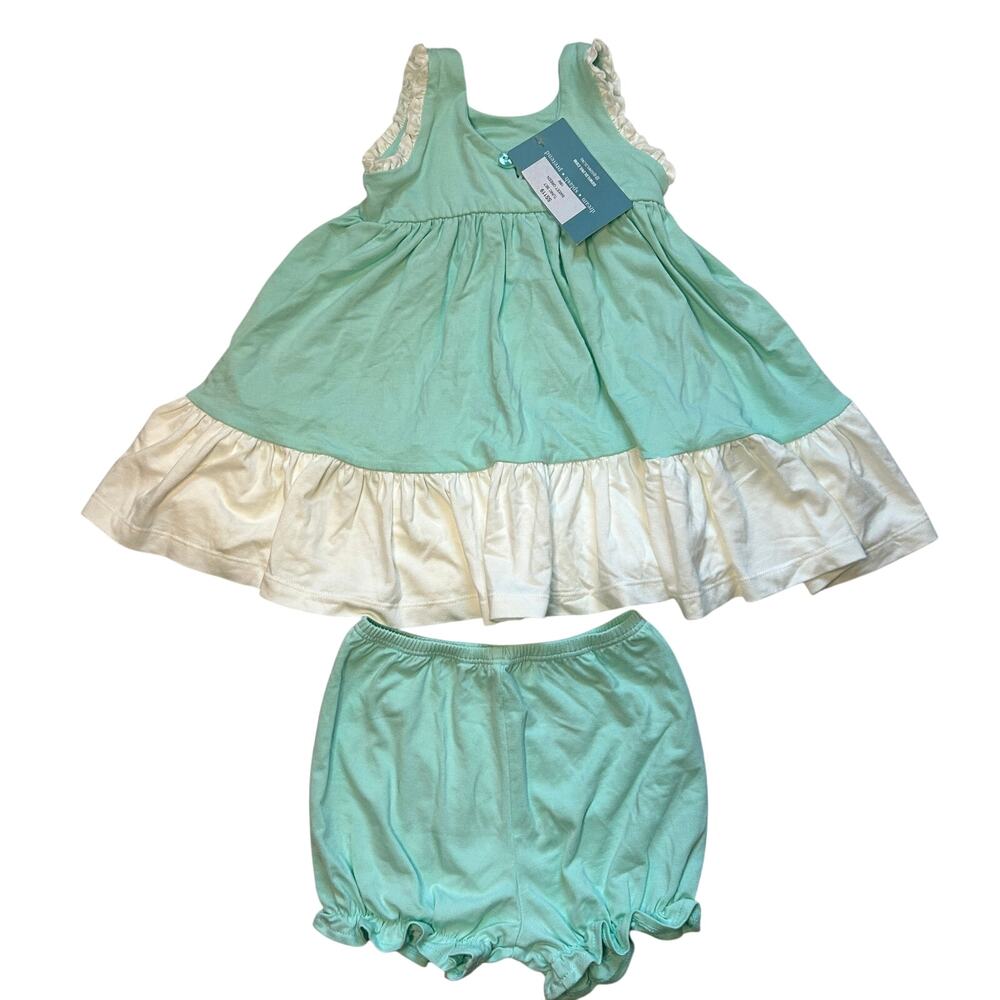 NWT Wildling Well Dressed Wolf Sweet Green Tunic Set 18M